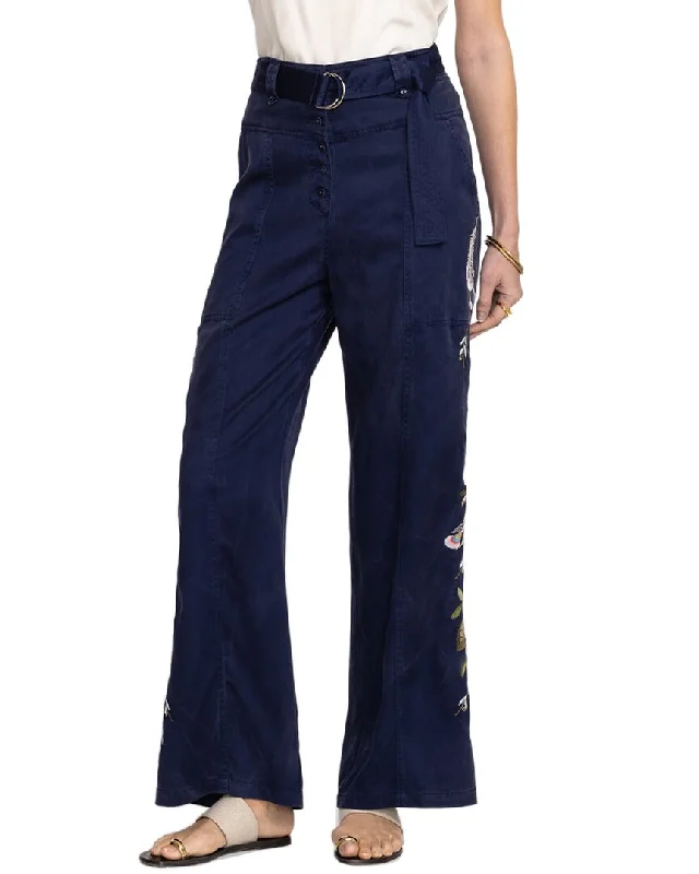 Striped women trousers with a nautical or modern patternJohnny Was Amika Belted Wide Leg Pant Striped women trousers with a nautical or modern patternJohnny Was Amika Belted Wide Leg Pant
