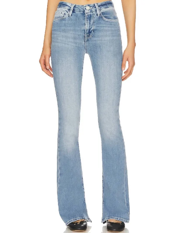 Cargo women jeans with multiple pockets for added functionality Le Mini Boot Raw Slit Jean In Galeston Cargo women jeans with multiple pockets for added functionality Le Mini Boot Raw Slit Jean In Galeston