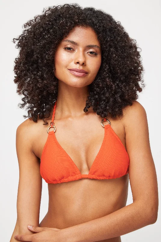 Convertible bikini that can be worn in multiple styles for versatilitySan Sebastian Ring Triangle Top Convertible bikini that can be worn in multiple styles for versatilitySan Sebastian Ring Triangle Top